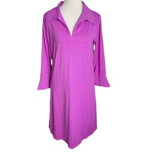 Banana Boat Pink Purple UPF 50+ Sun Protection Dress Beach Cruise Large